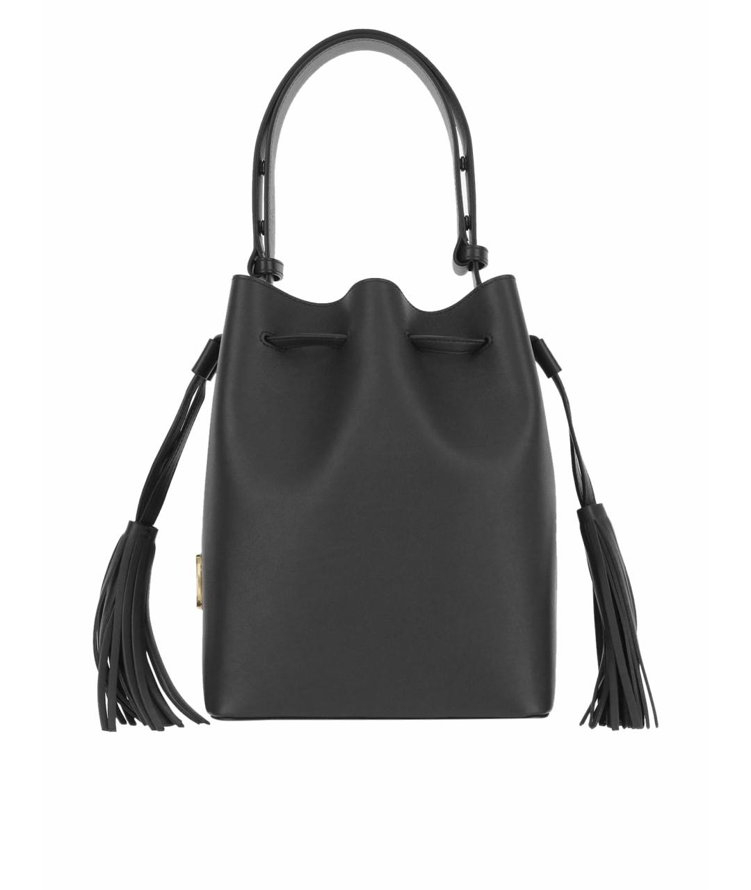 VALENTINO Черная кожаная сумка тоут, фото 1