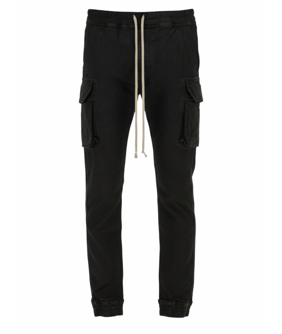 RICK OWENS DRKSHDW Черные хлопковые повседневные брюки, фото 1