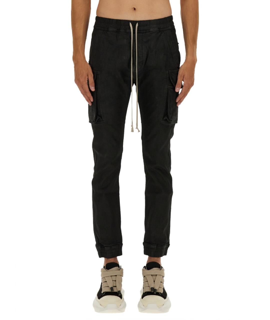 RICK OWENS DRKSHDW Черные хлопковые повседневные брюки, фото 6