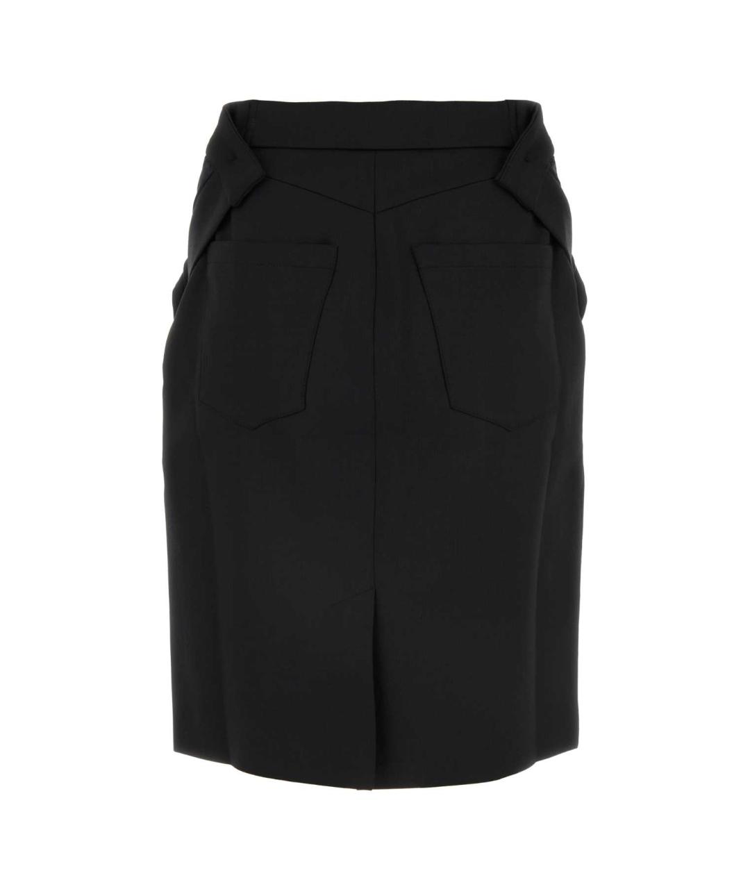 COPERNI Черная полиэстеровая юбка миди, фото 2