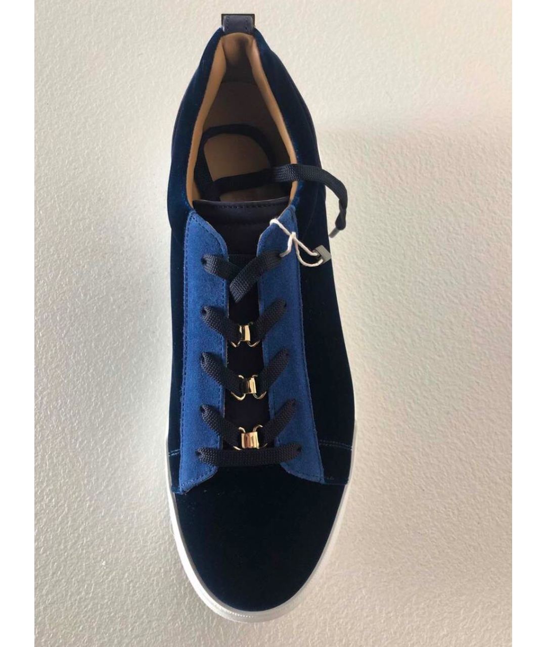 BUSCEMI Темно-синие бархатные кроссовки, фото 3