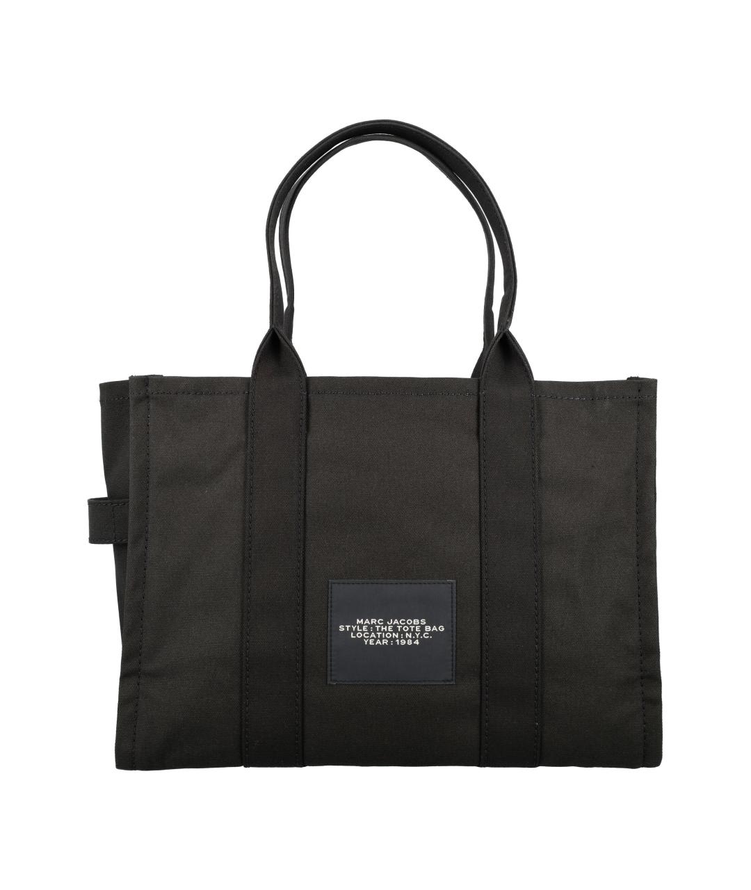 MARC JACOBS Черная хлопковая сумка тоут, фото 4