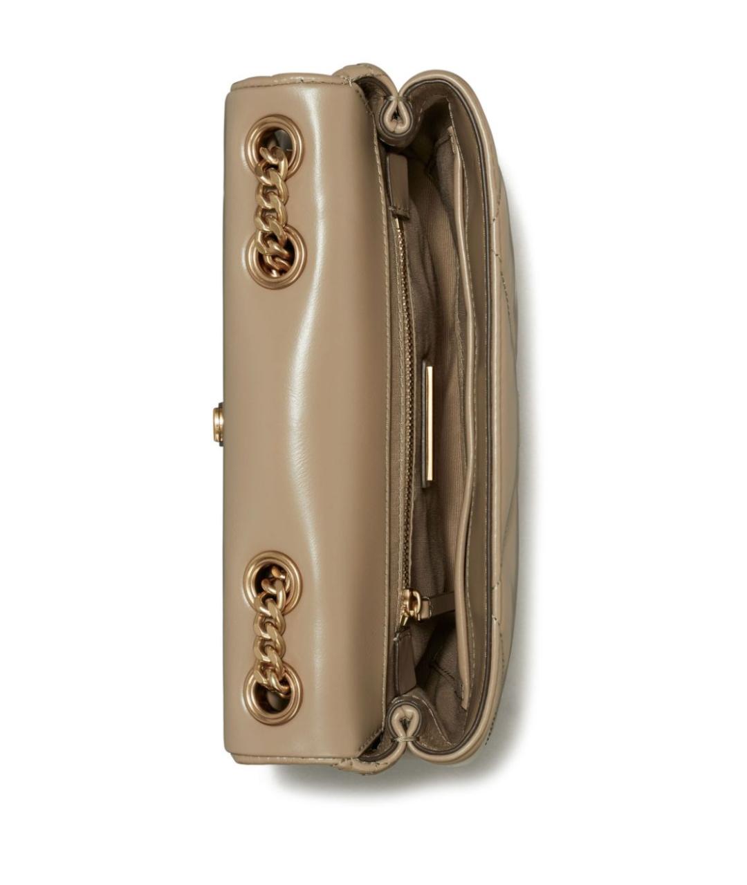 TORY BURCH Бежевая сумка через плечо из искусственной кожи, фото 4