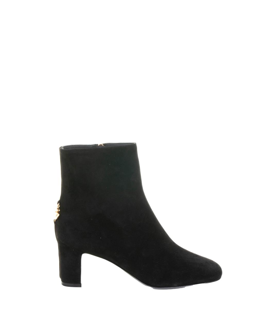 DOLCE&GABBANA Черные замшевые ботильоны, фото 1