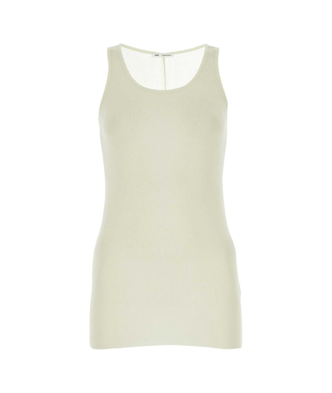 Ami Paris Бежевая вискозная майка, фото 1