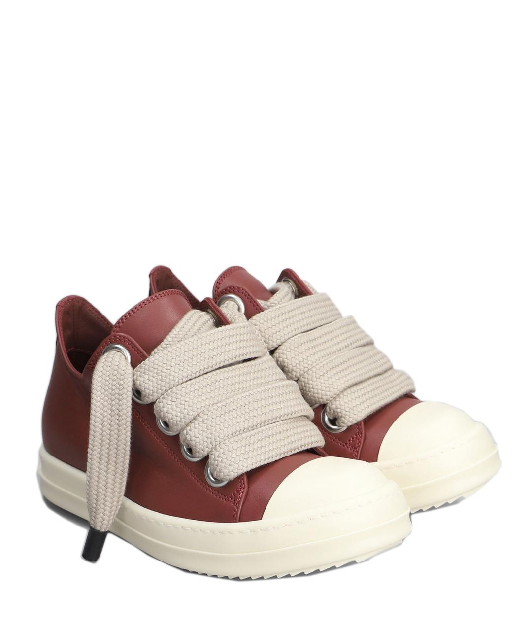 RICK OWENS Розовые кожаные кроссовки, фото 2