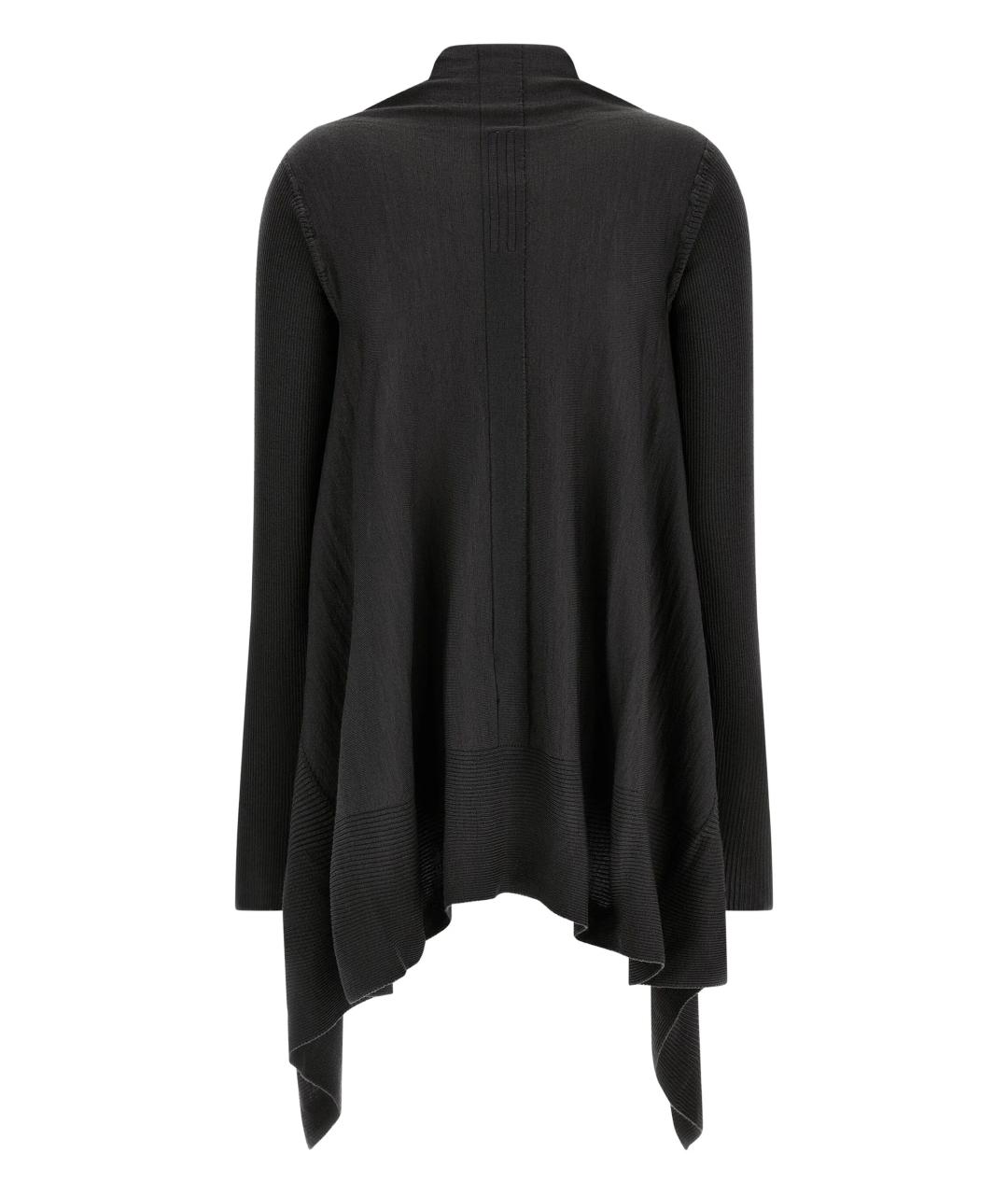 RICK OWENS Черный шерстяной кардиган, фото 2