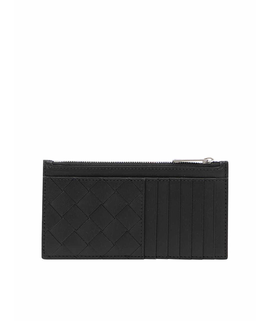 BOTTEGA VENETA Черный кожаный кардхолдер, фото 1