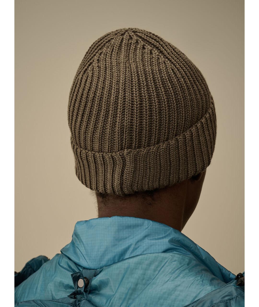 CP COMPANY Бежевая шерстяная шапка, фото 3