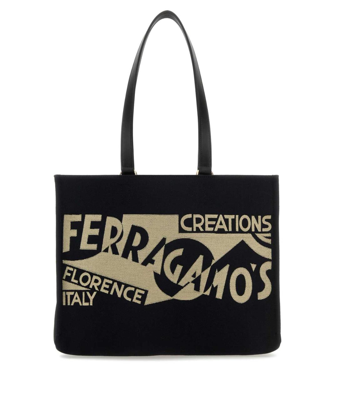 FERRAGAMO Черная сумка тоут, фото 1