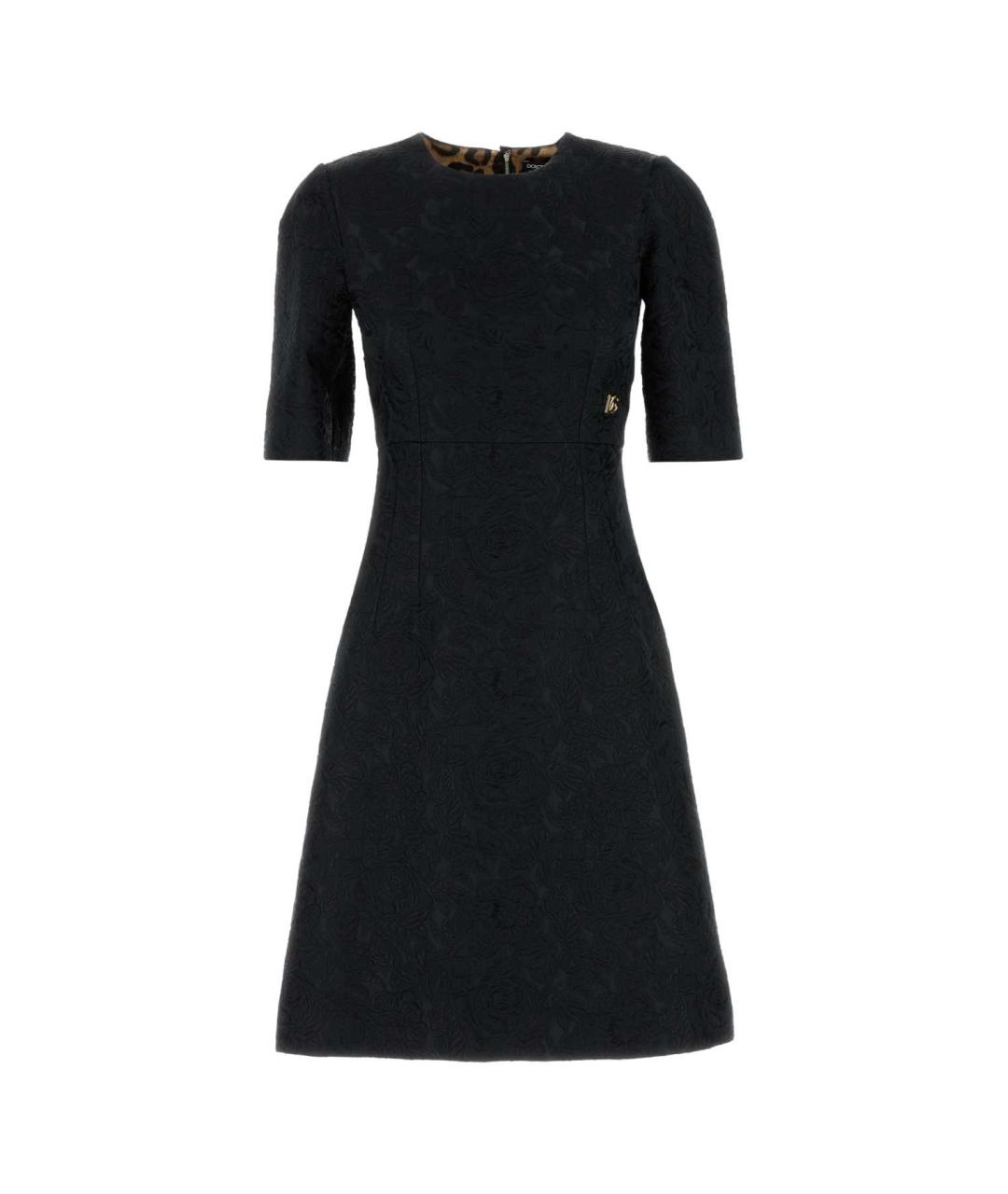 DOLCE&GABBANA Черное полиэстеровое повседневное платье, фото 1