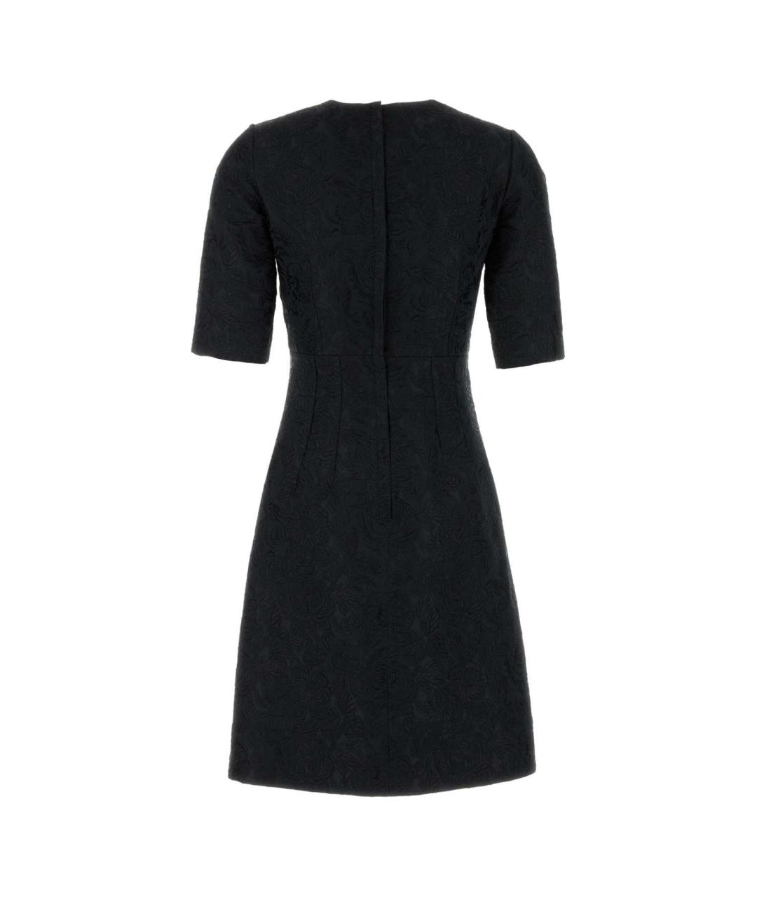 DOLCE&GABBANA Черное полиэстеровое повседневное платье, фото 2