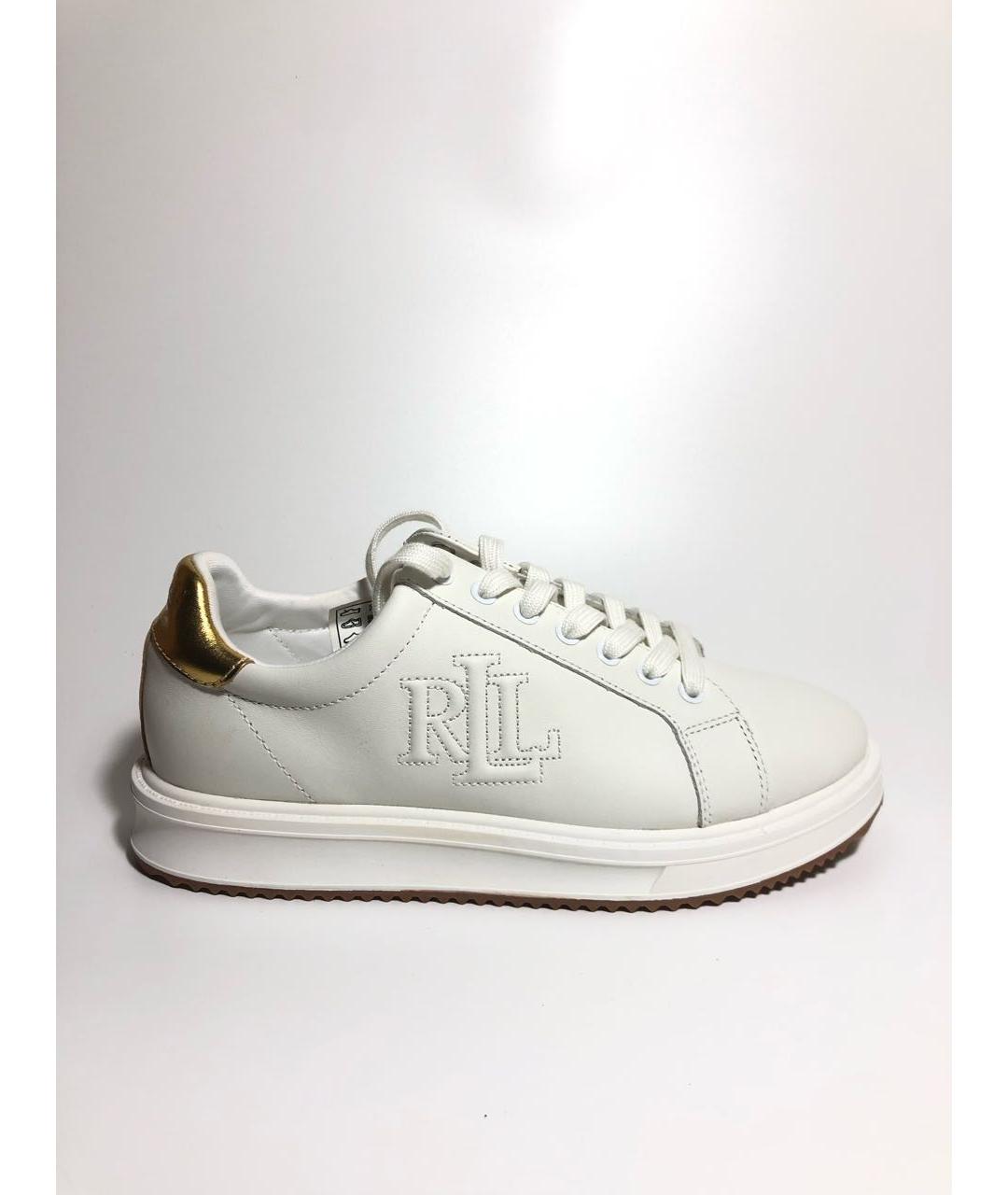 RALPH LAUREN Белые кожаные кеды, фото 7