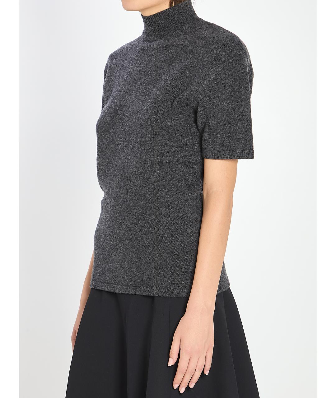 JACQUEMUS Серый кашемировый джемпер / свитер, фото 3