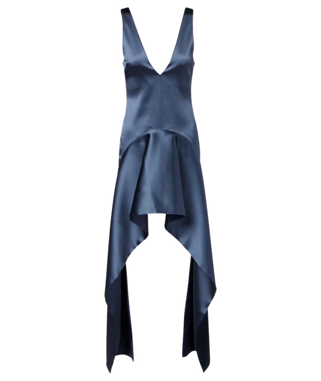 J.W.ANDERSON Синее ацетатное вечернее платье, фото 1