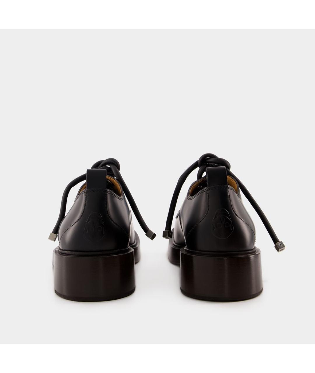 ALEXANDER MCQUEEN Черные кожаные туфли, фото 3