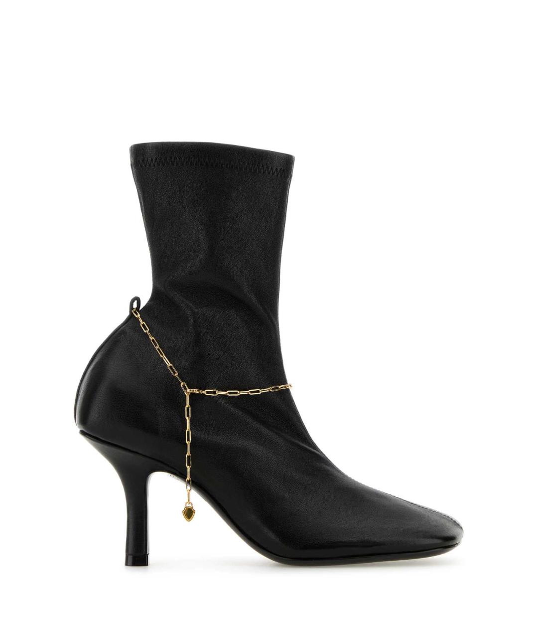 BURBERRY Черные кожаные сапоги, фото 1