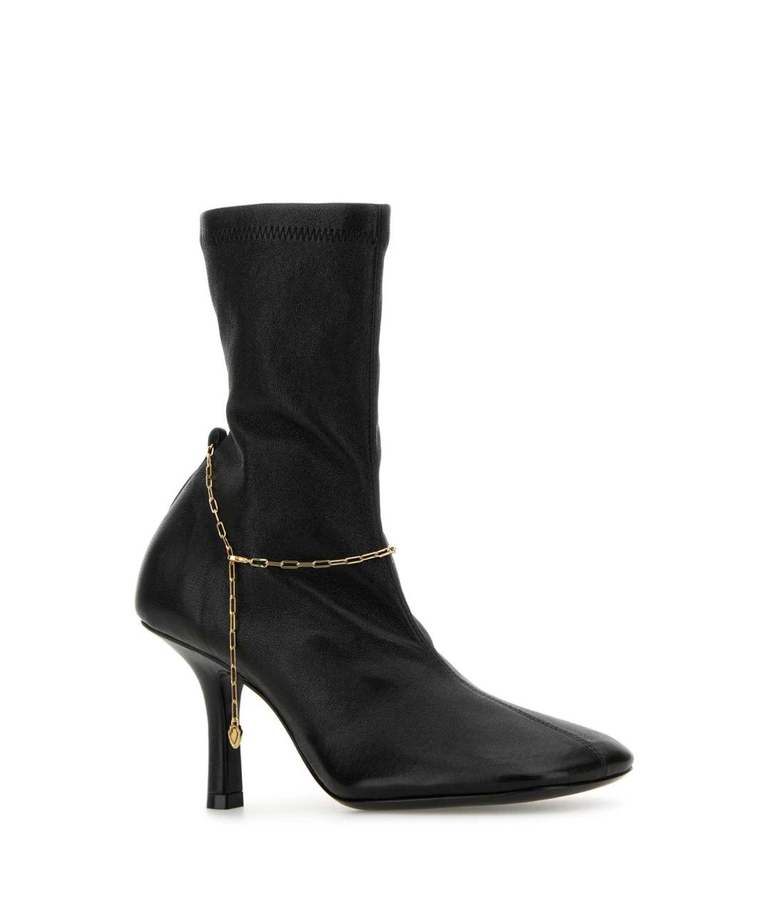 BURBERRY Черные кожаные сапоги, фото 2