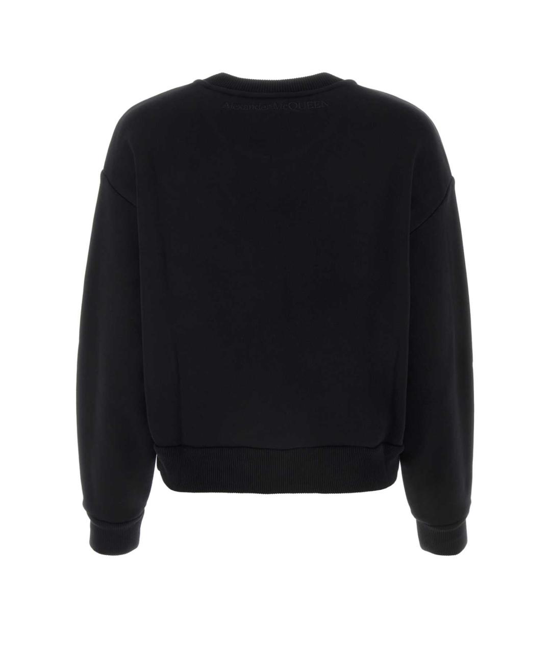 ALEXANDER MCQUEEN Черный хлопковый джемпер / свитер, фото 2