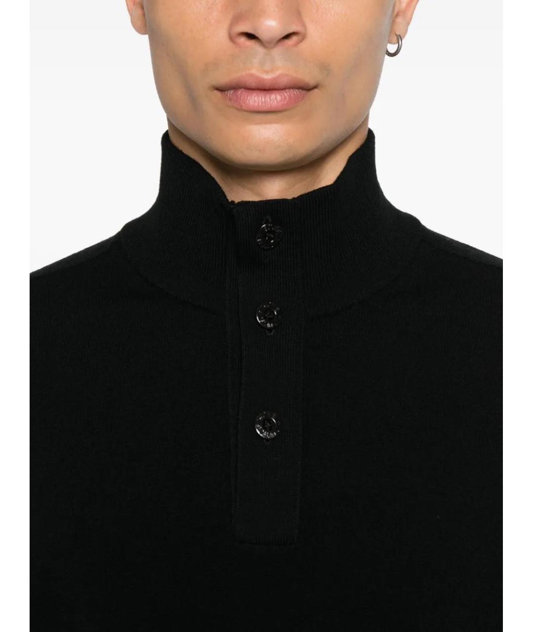 STONE ISLAND Черный шерстяной джемпер / свитер, фото 5