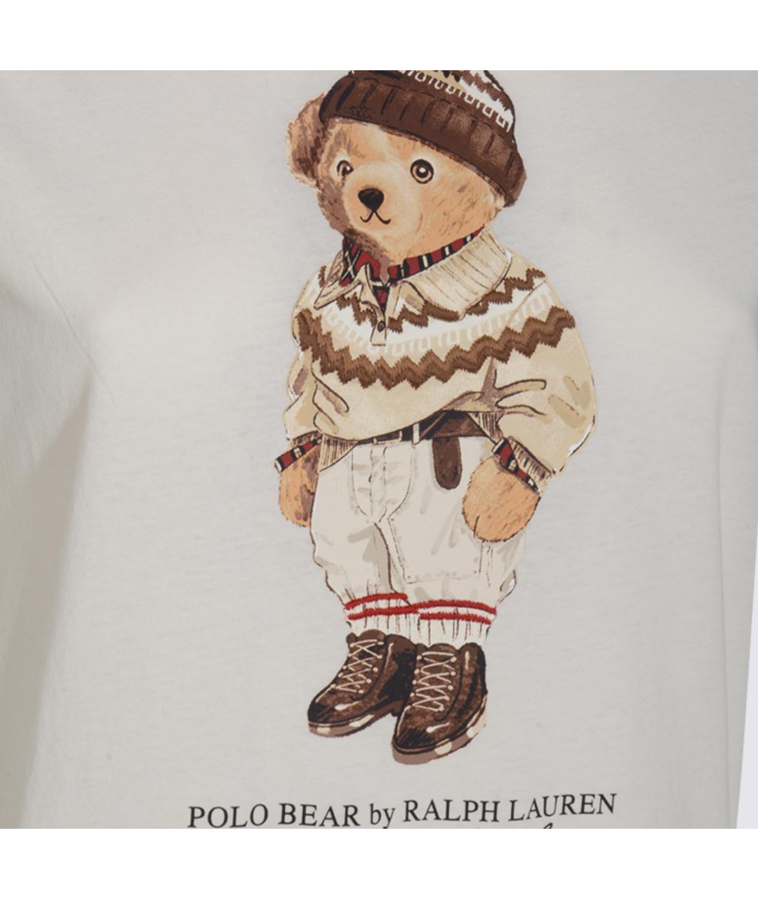 POLO RALPH LAUREN Белая хлопковая футболка, фото 3