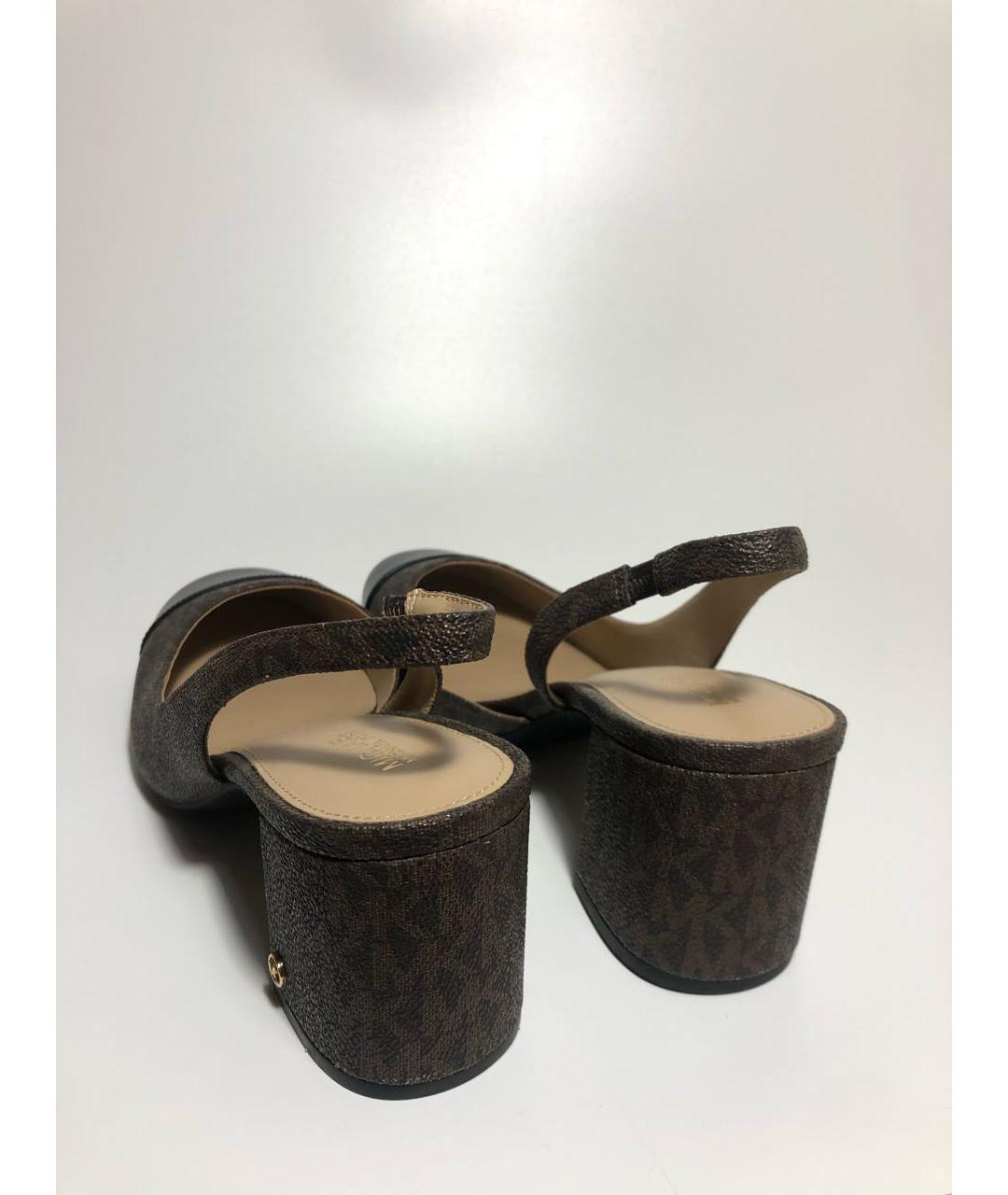 MICHAEL KORS Коричневые кожаные туфли, фото 4