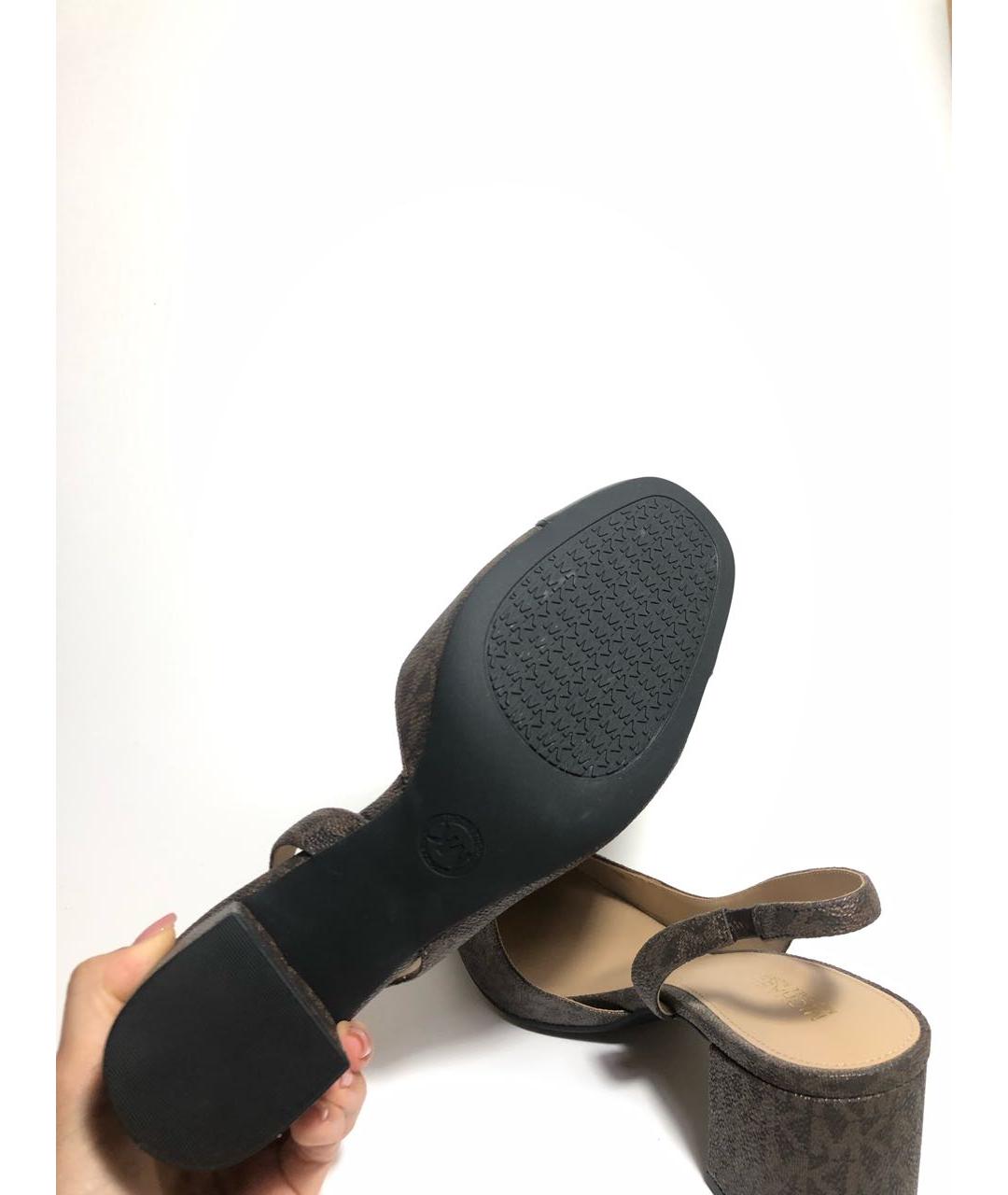 MICHAEL KORS Коричневые кожаные туфли, фото 5