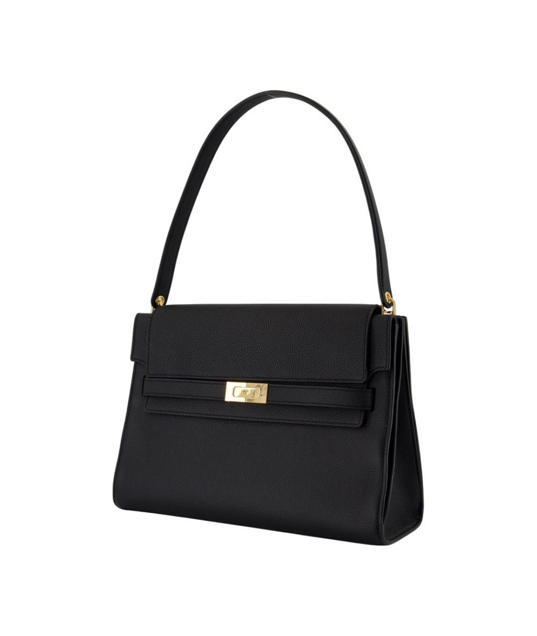 TORY BURCH Черная кожаная сумка через плечо, фото 2