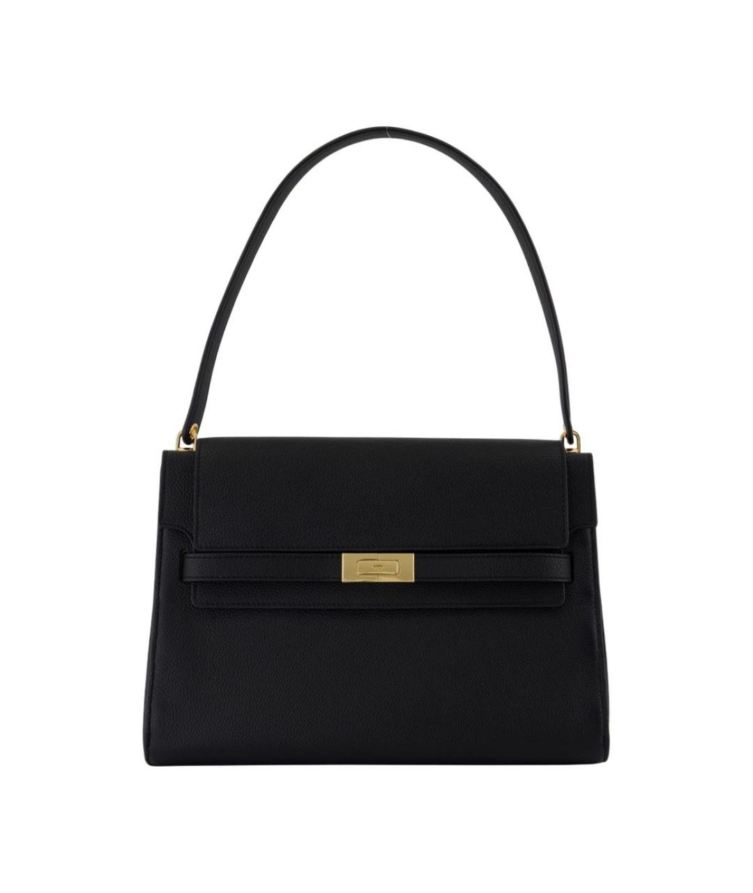 TORY BURCH Черная кожаная сумка через плечо, фото 1