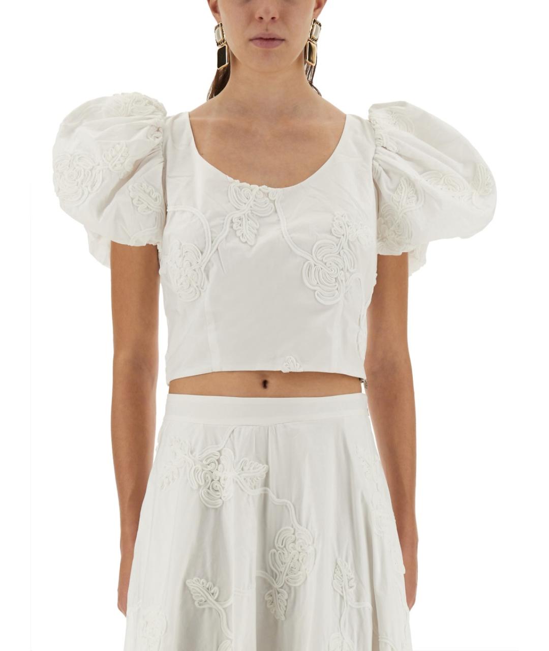 ROTATE Белая хлопковая рубашка, фото 2