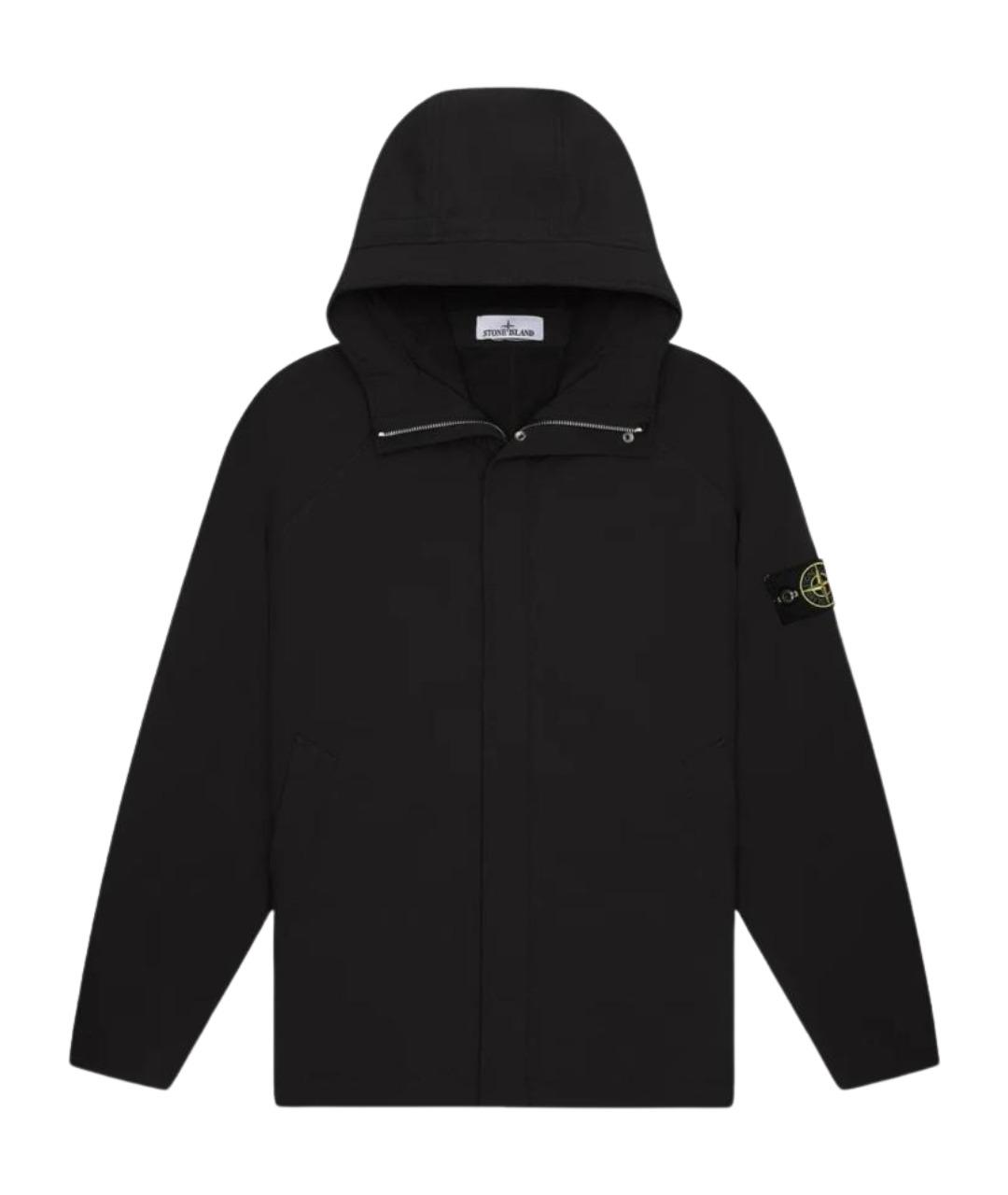 STONE ISLAND Черная полиэстеровая куртка, фото 1