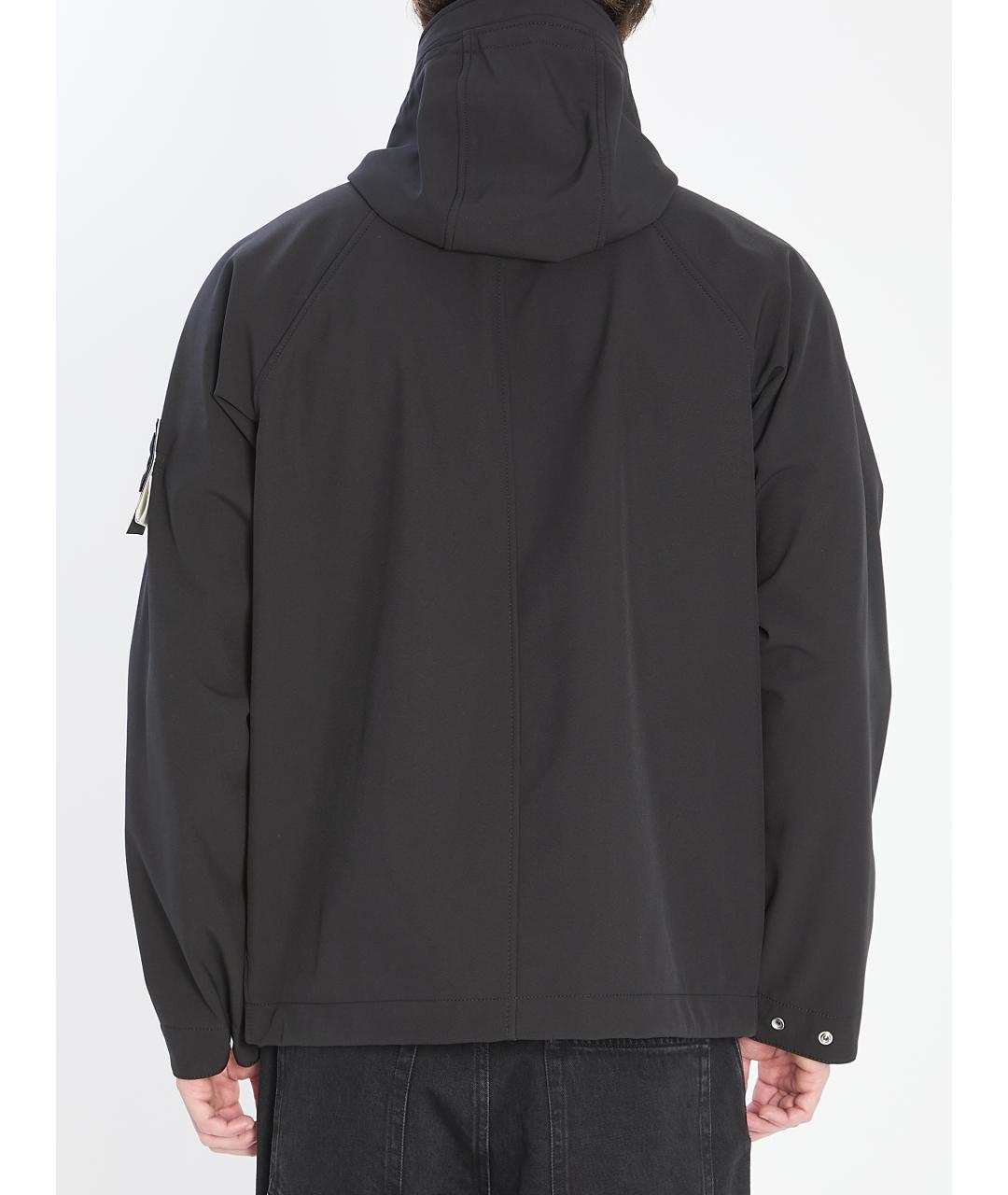 STONE ISLAND Черная полиэстеровая куртка, фото 5