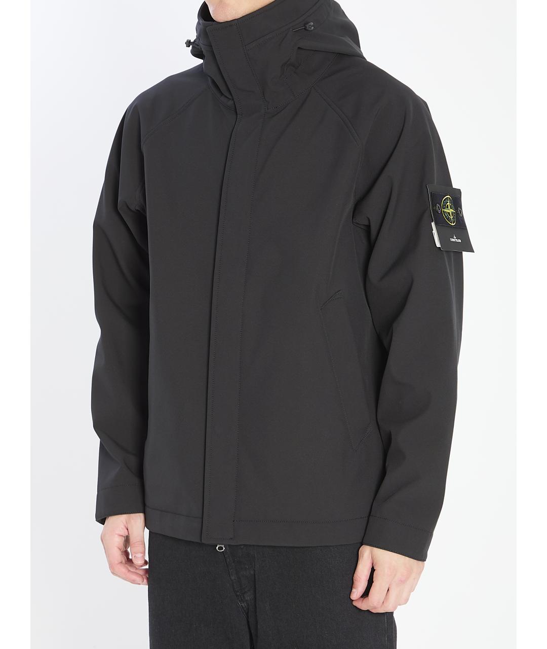 STONE ISLAND Черная полиэстеровая куртка, фото 3
