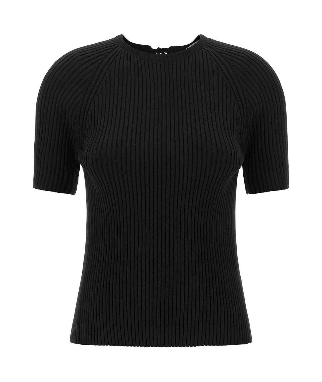 TORY BURCH Черный хлопковый джемпер / свитер, фото 1