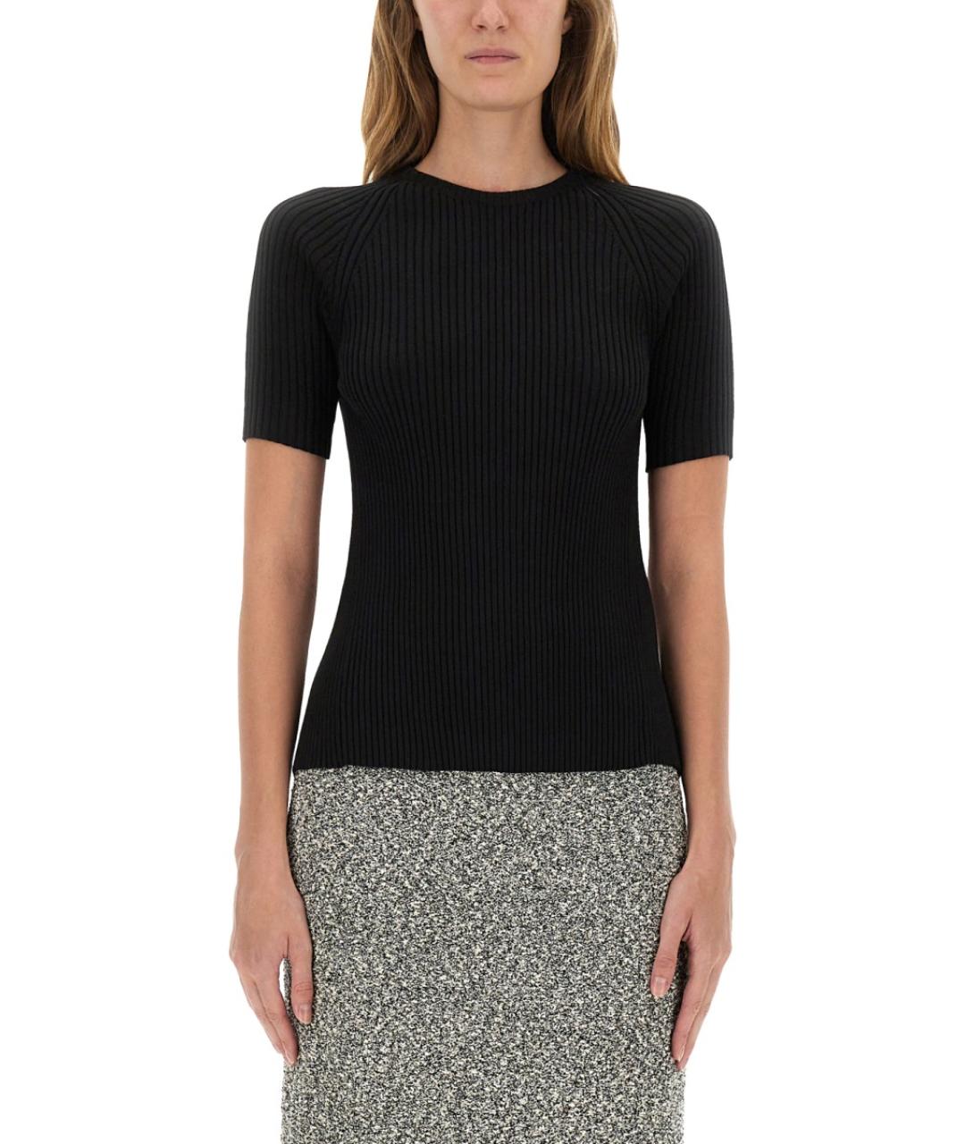 TORY BURCH Черный хлопковый джемпер / свитер, фото 2