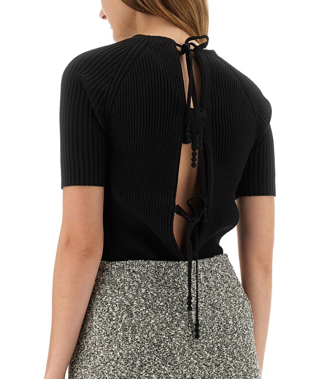 TORY BURCH Черный хлопковый джемпер / свитер, фото 5