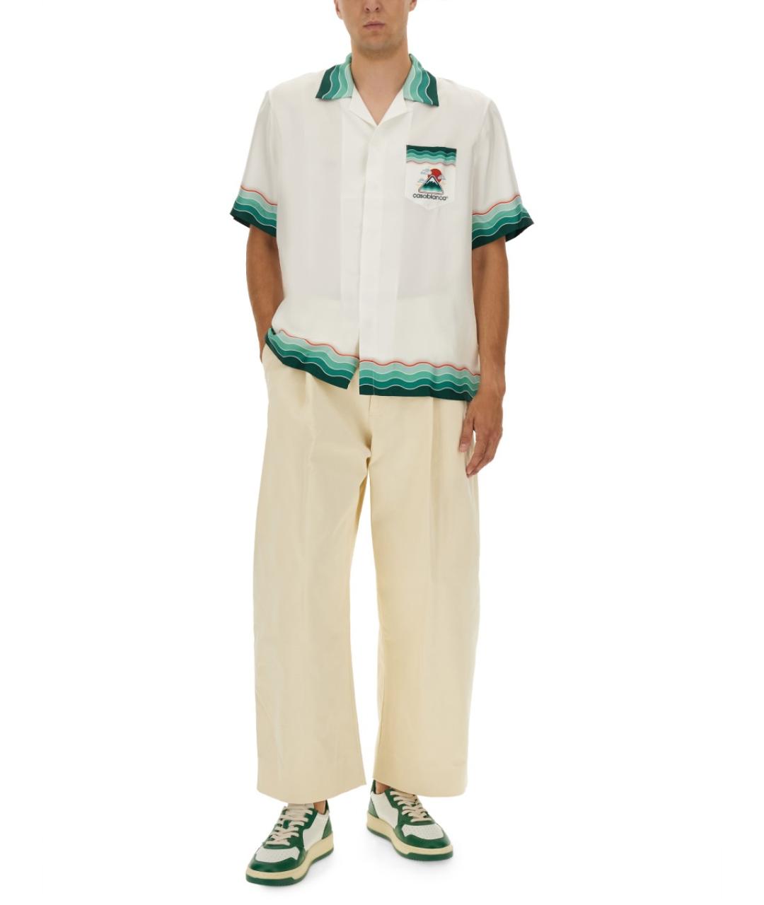 CASABLANCA Зеленая шелковая кэжуал рубашка, фото 3