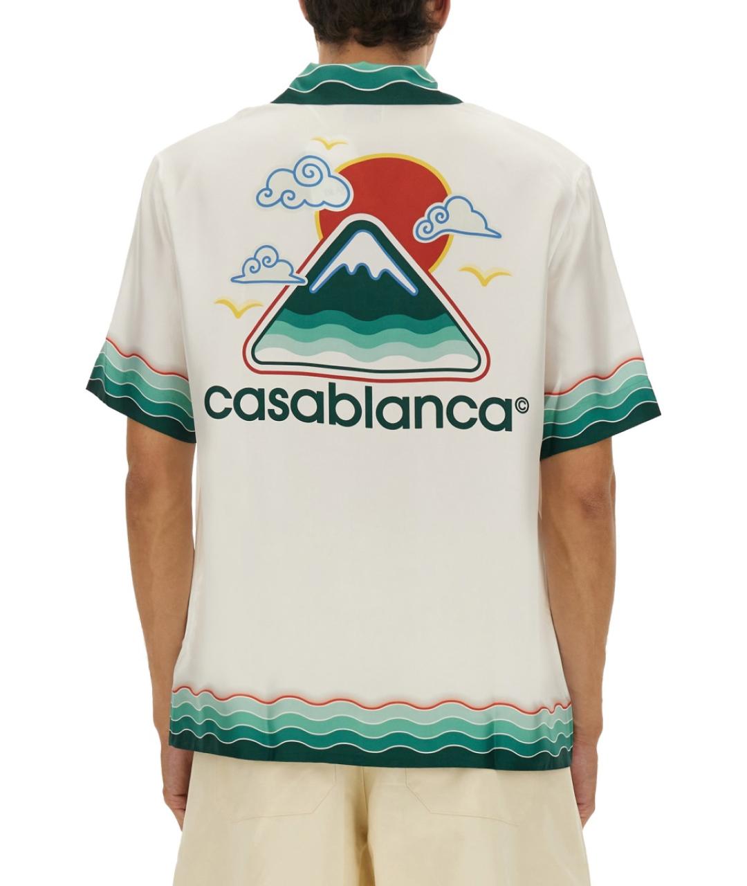 CASABLANCA Зеленая шелковая кэжуал рубашка, фото 4