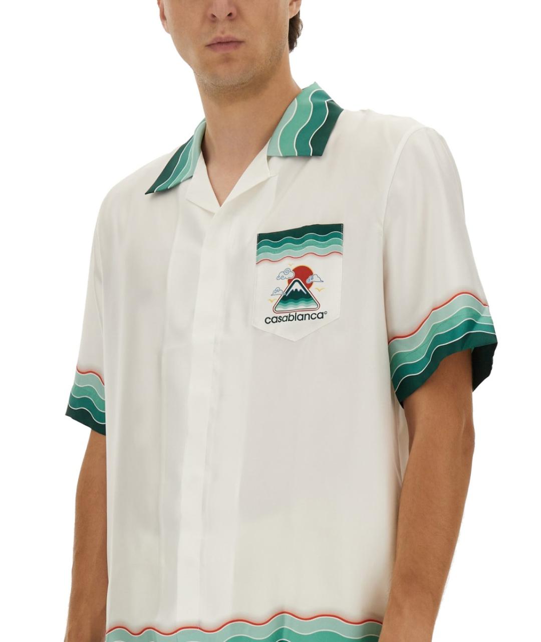 CASABLANCA Зеленая шелковая кэжуал рубашка, фото 5