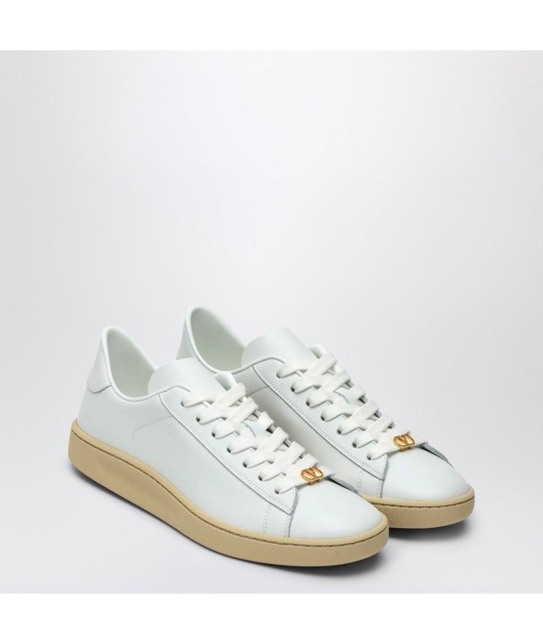 VALENTINO Белые кожаные кеды, фото 2