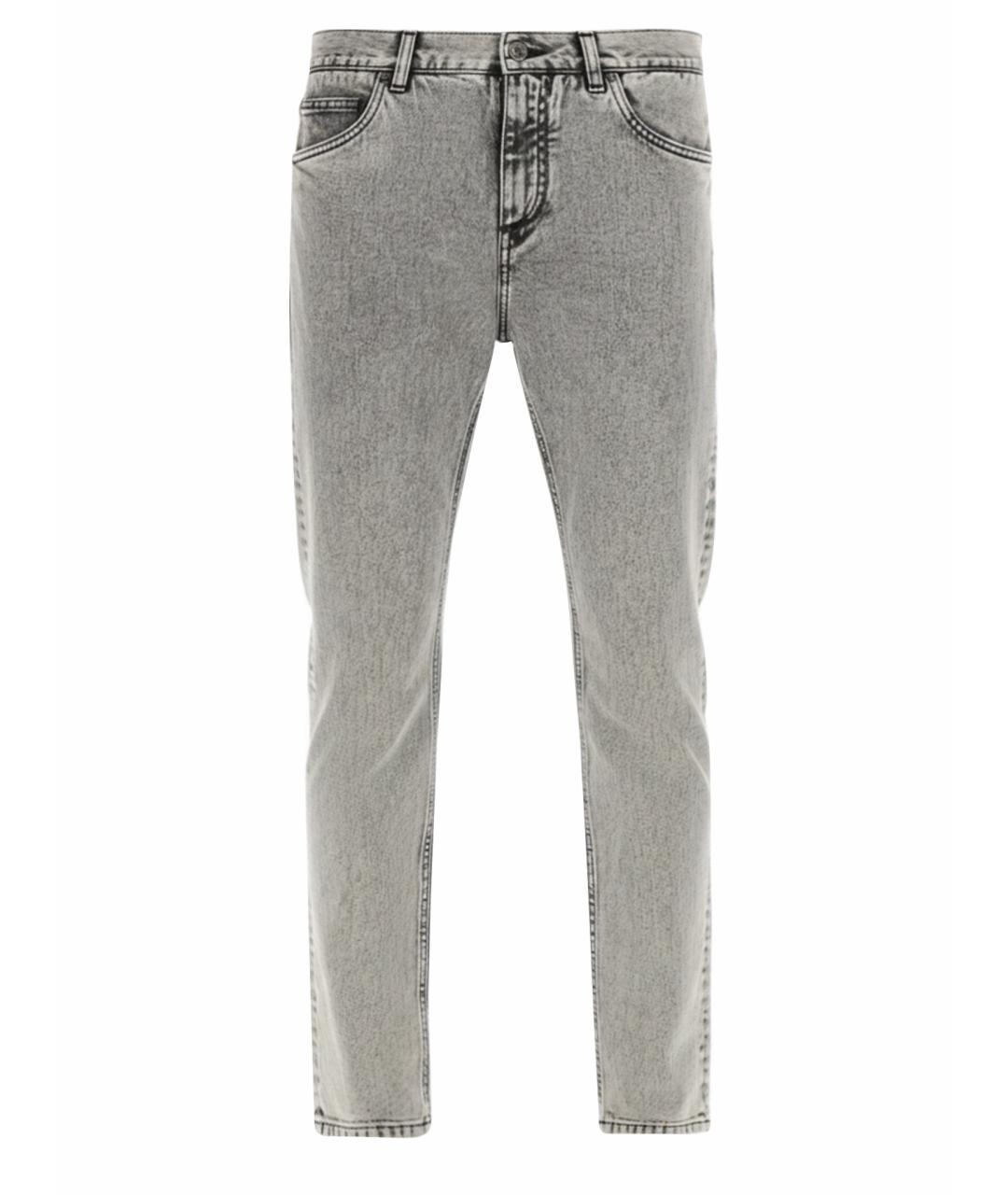 DOLCE&GABBANA Серые хлопковые джинсы скинни, фото 1