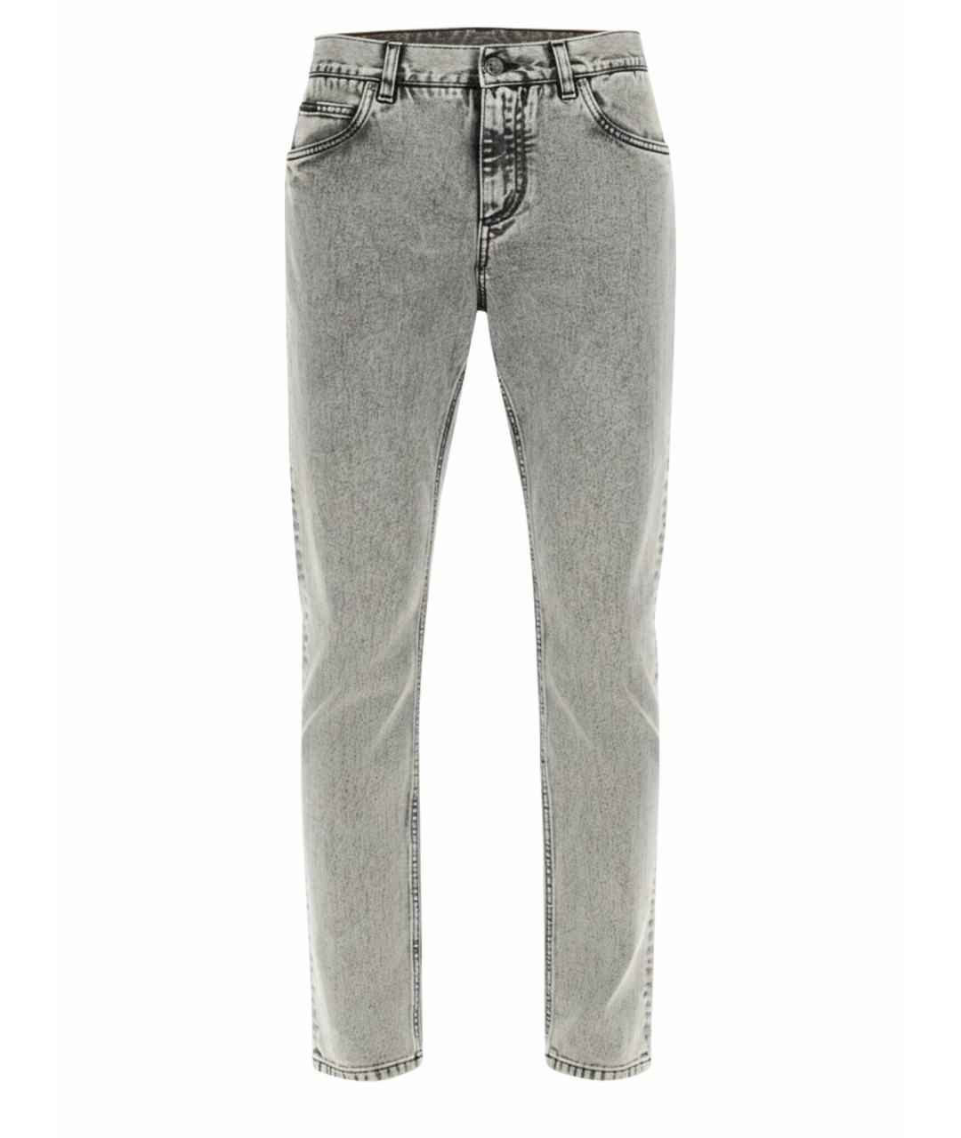 DOLCE&GABBANA Серые хлопковые джинсы скинни, фото 5