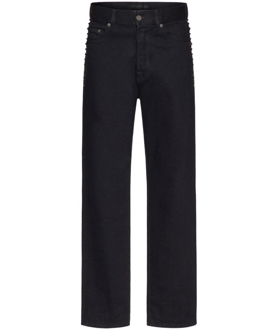 VALENTINO Черные хлопковые повседневные брюки, фото 1