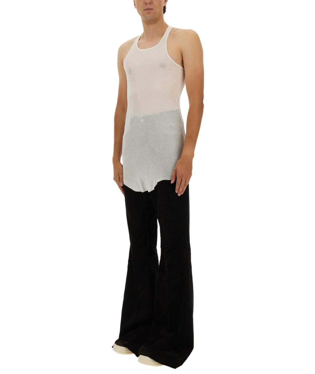 RICK OWENS Белая хлопковая майка, фото 2