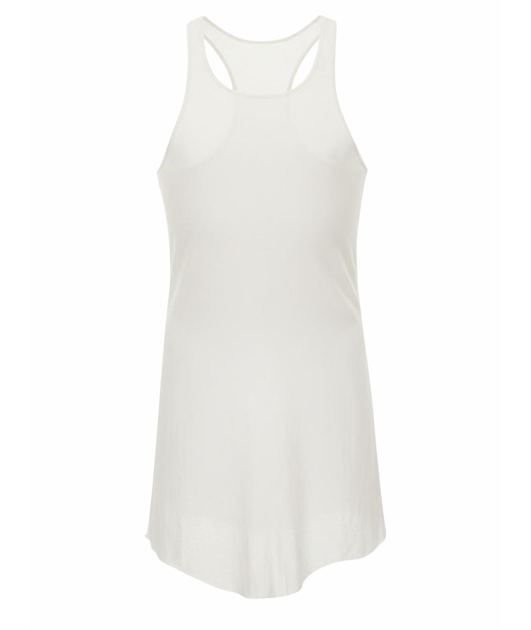 RICK OWENS Белая хлопковая майка, фото 1