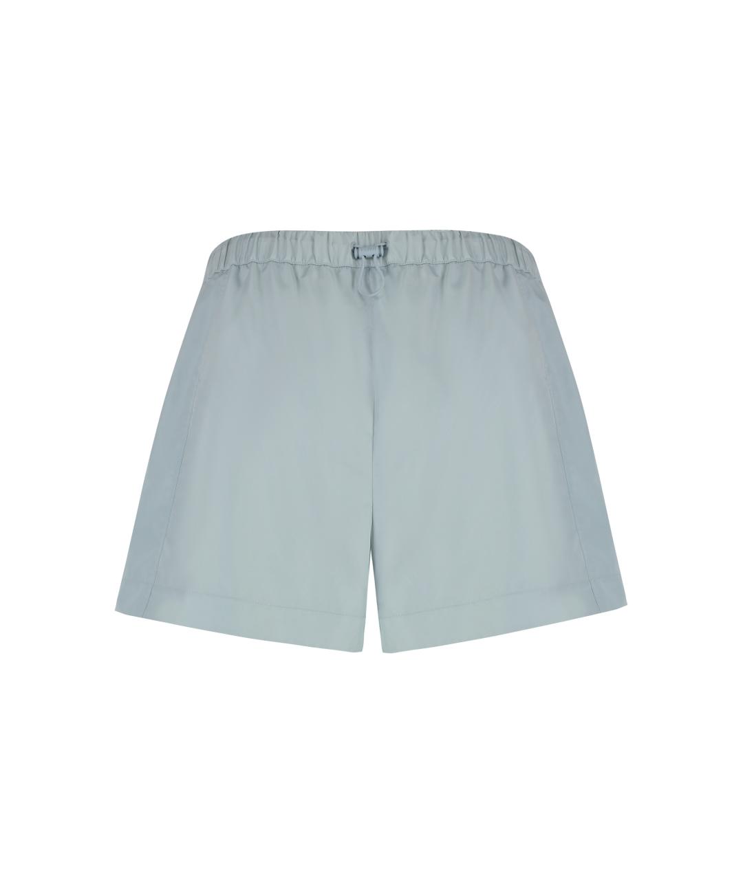 FENDI Голубые полиэстеровые шорты, фото 2