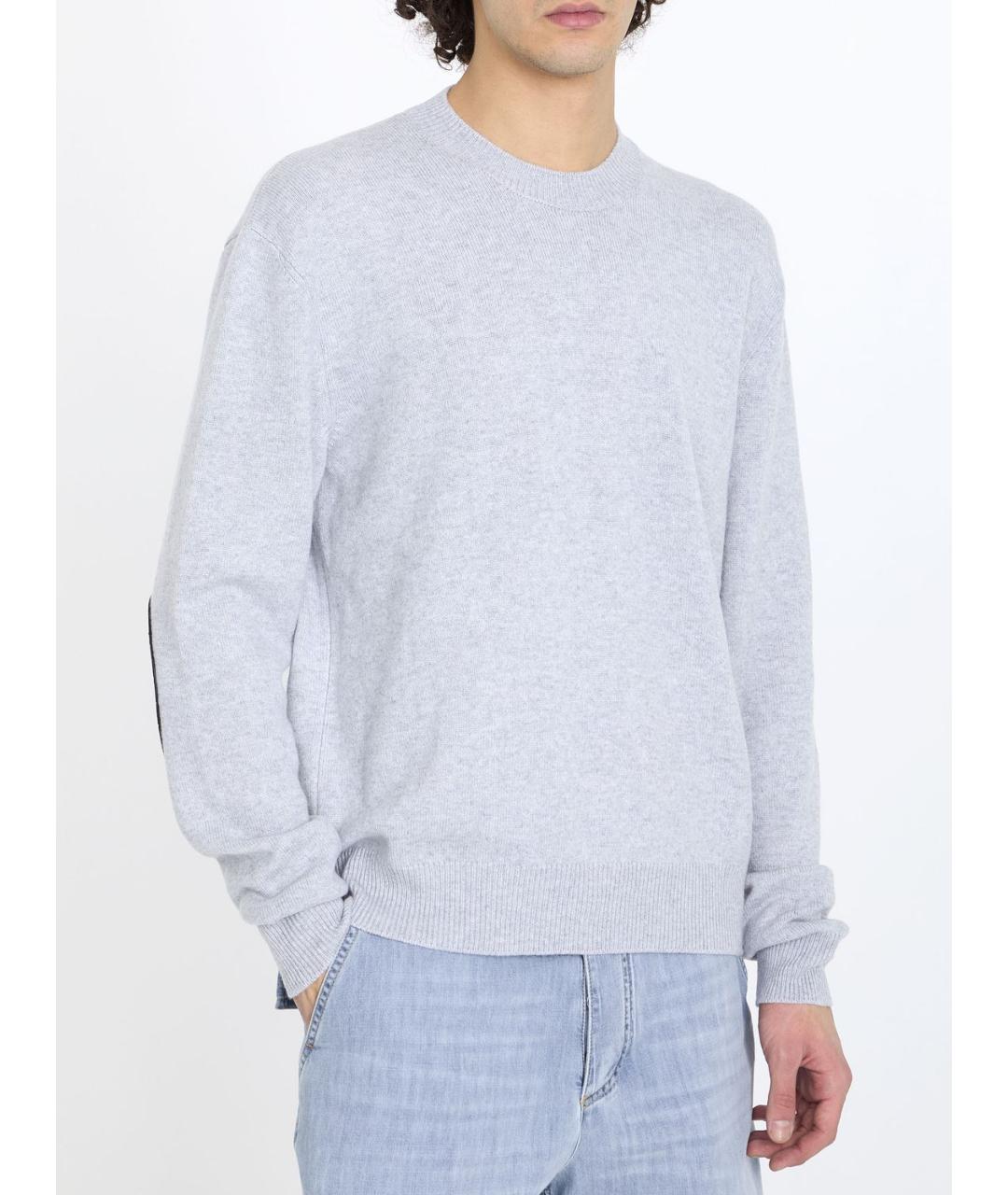 BOTTEGA VENETA Серый кашемировый джемпер / свитер, фото 2