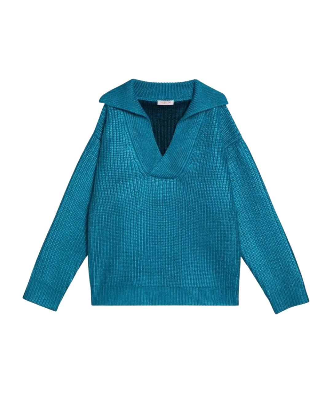 VALENTINO Голубой полиамидовый джемпер / свитер, фото 1