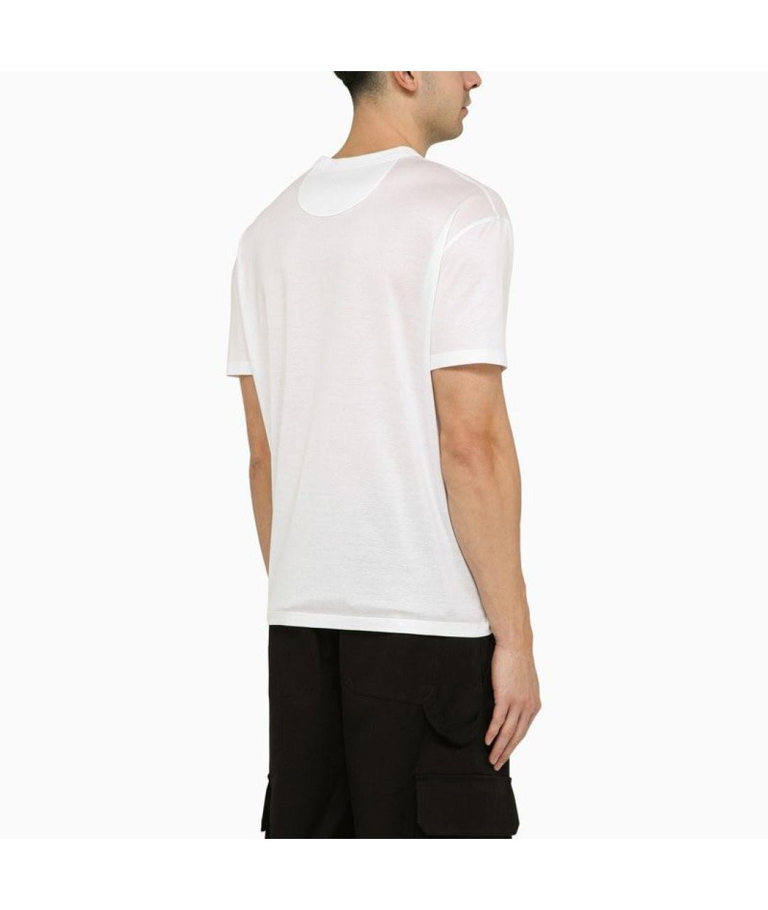 VALENTINO Белая хлопковая футболка, фото 4
