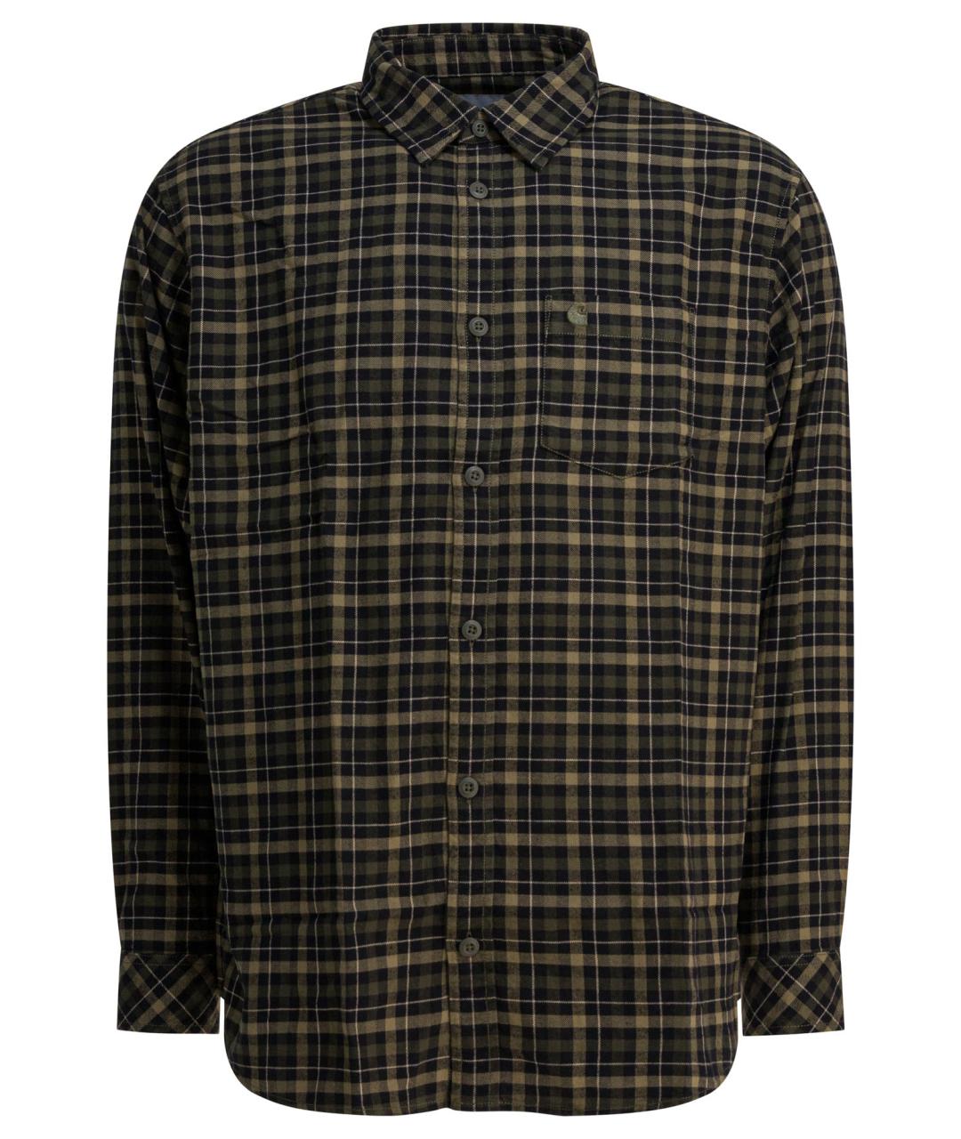 CARHARTT WIP Коричневая хлопковая кэжуал рубашка, фото 1